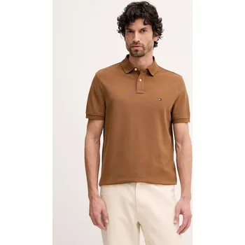 Pánské oblečení Polo tričko Tommy Hilfiger MW0MW17770. hnědá 82X, vel. S