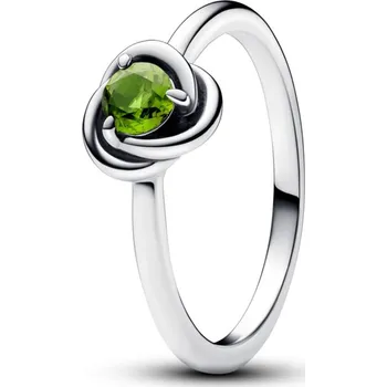 Prsten PANDORA prsten Jarně zelený kruh věčnosti 48