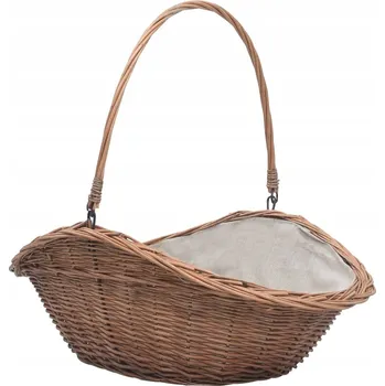 Koš na dřevo VidaXL proutěný