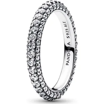 Prsten PANDORA prsten s jednou řadou pavé 48
