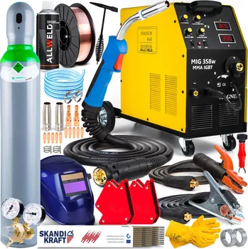 Svářečka Svářečka MIGOMAT MAGNUM MIG 358W MMA IGBT 400V 350A Hliník 4x4 FLUX