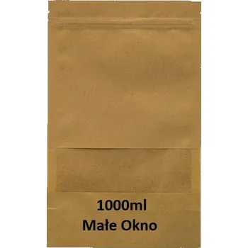 Sáček na potraviny Doypack Papír + PE 1000ml Malé okénko - 100 ks 3 vrstvy