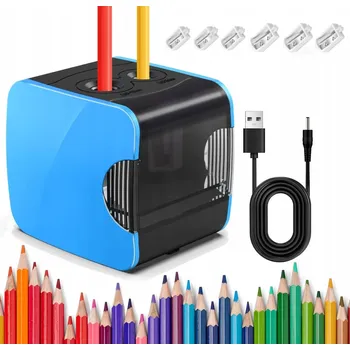 Ořezávátko Elektrické ořezávátko na tužky napájené bateriemi a přes USB kabel