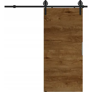 Interiérové dveře Posuvné dveře 70 cm na stěnu ALFA LOFT A 04 Dub Lefkas 74 + posuvný systém