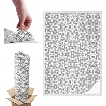 Okenní dekorace Samolepicí Fólie Mléčná Samolepicí Kontrastní Vějíře 100x146 cm