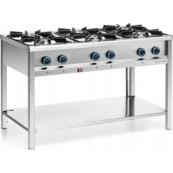 Sporák Volně stojící plynový sporák Forgast se 6 hořáky