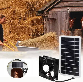 SOLÁRNÍ VENTILÁTOR 30W PRO ODVĚTRÁVÁNÍ VZDUCHU - KUCHYNĚ, SKLENÍKY, KURNÍKY