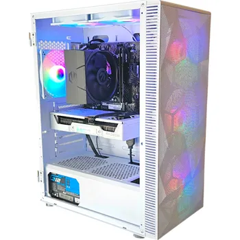 Stolní počítač BestComp Herní PC AMD Ryzen 5 (9600X / AM5 / RX 9060 XT 16GB / 16GB DDR5 / 1TB SSD / 550 W / WINDOWS 11 PRO) PC skříň: X3 White Montech