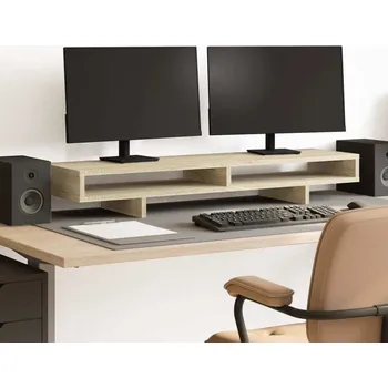Držák monitoru vidaXL Stojan na monitor 100 x 27 x 15 cm kompozitní dřevo [854759] Barva: dub sonoma