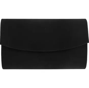 Kabelka Dámské pevné semišové psaníčko 351 černé | KabelkyproVas.cz