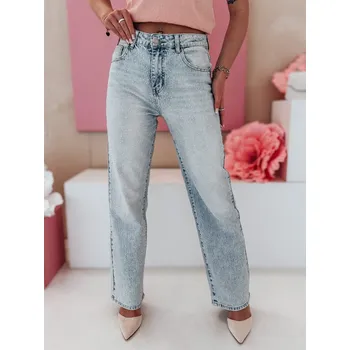 Dámské džíny Dámské džínové kalhoty s krystaly DIAMONTI modré Dstreet Velikost: S