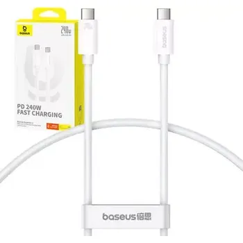 Datový kabel Baseus P10365200211-05 Superior 2 USB-C (M) - USB-C (M) (240W) 1.8m bílá (P10365200211-05)