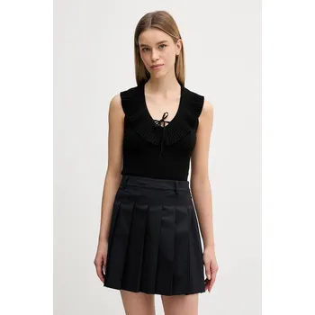 Halenka Sisley dámská, černá barva, hladká, 1H7PMH00K 99X, vel. XS