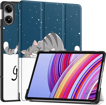 Pouzdro na tablet Patte chytré zavírací pouzdro na tablet Xiaomi Redmi Pad Pro 4G/5G - kočka