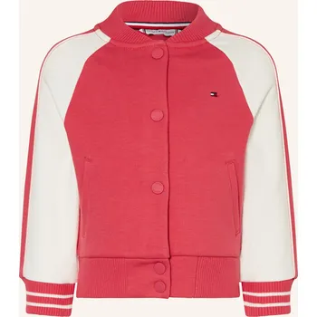 Dámská mikina Tommy Hilfiger Dívčí Univerzitní Bunda, růžová / bílá, 116