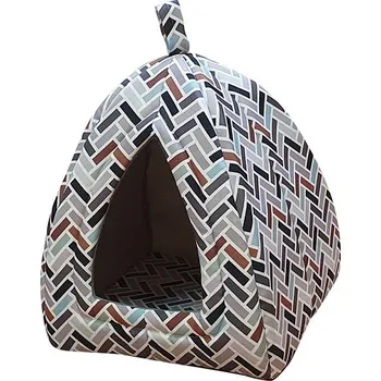 Pelíšek pro psa Iglú NOBBY Tonis látková kukaň 40x40x45cm