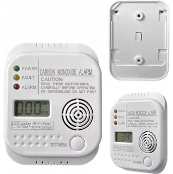 Zabezpečovací technika Bezdrátový detektor plynu oxidu uhelnatého (CO), kouře a požáru na baterie s alarmem