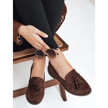 Dámské mokasíny Dámské mokasíny semišové hnědé