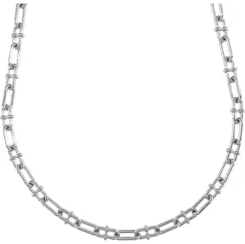 Řetízek Stříbrný řetízek zdobené oválky délka řetízku 45cm