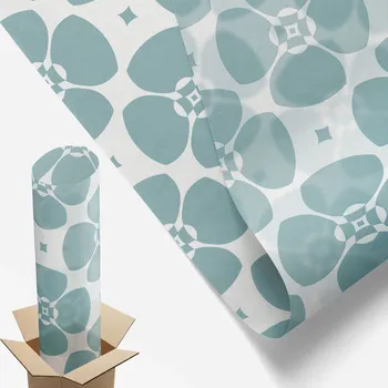 Obraz Fólie Vitrážová Mléčná na Okna a Skleněné Dveře 50x100 cm Květinová Symetrie