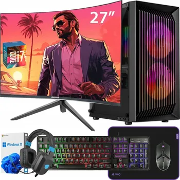 Stolní počítač POČÍTAČ I7 RTX 3060 32GB RAM SSD 1TB MONITOR 27" RGB WINDOWS 10