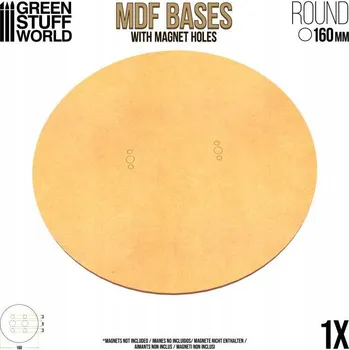 Obraz MDF Základna - Kulatá 160 mm podložka pod figurky