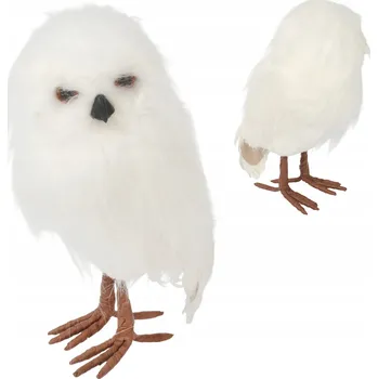 Vánoční dekorace Sova Krásná plyšová vánoční dekorace zimní 28 cm VÁNOCE SVÁTKY