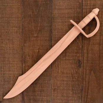 Replika zbraně Lord of Battles Dřevěný pirátský tesák – Cvičný meč z bukového dřeva - Outlet