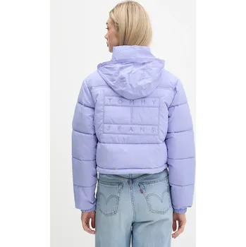 Bunda Tommy Jeans zimní, DW0DW21620 fialová 04A, vel. M