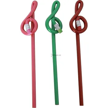 Grafitová tužka Gewa Barevná tužka s houslovým klíčem fialová