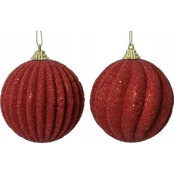 Vánoční dekorace Vánoční Koule červená 8 cm