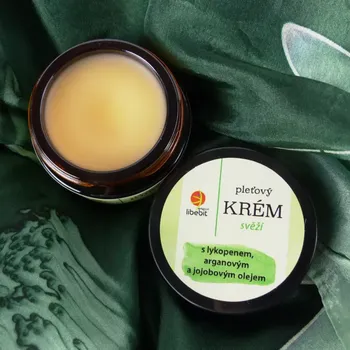 Tělový balzám Pleťový krém SVĚŽÍ (Pleťový krém svěží s lykopenem a arganovým olejem)