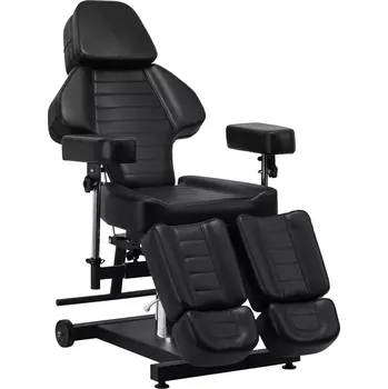 Pedikérské křeslo Hydraulické tetovací křeslo Pro Ink 601A - černé