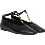 Baleríny Tommy Hilfiger Th-Bar Chain Ballet FW0FW09003 Černá 38