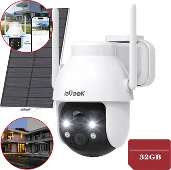 IP kamera WIFI IP SMART KAMERA VENKOVNÍ OTOČNÁ 3MPX 2K 4xZOOM PRO MONITORING 32GB