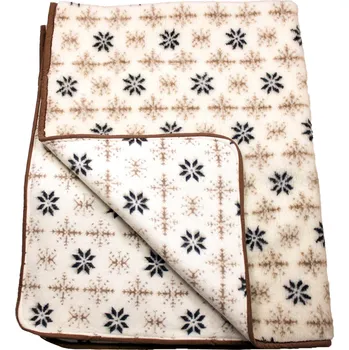 Prostěradlo Deka Limar Tannery Leather vlna 155 cm x 200 cm béžová