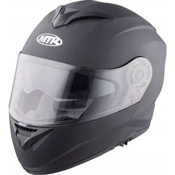 Helma na motorku MTR K-14 Motocyklová Přilba Vyklápěcí Cestovní Sluneční Clona Černá vel. 2XL