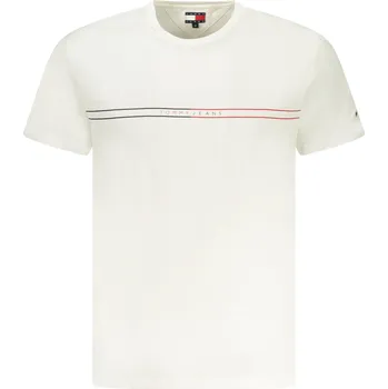 Pánské tričko Tommy Jeans DM0DM20779 Pánské tričko bílé M