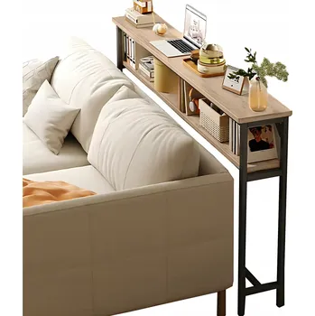 Obývací pokoj KONZOLOVÝ STOLEK LOFT ZA POHOVKU REGÁL DRŽÁK NA KVĚTINÁČ DO OBÝVÁKU DUB SONOMA 100x20x102