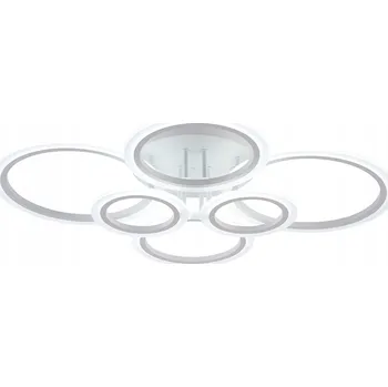 Stropní svítidlo LED LUSTR RING MATNÁ BÍLÁ 132W VARGO + DÁLKOVÝ OVLADAČ