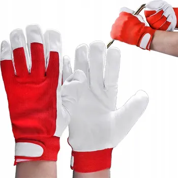 Pracovní rukavice PRACOVNÍ RUKAVICE OCHRANNÉ MONTÉRKOVÉ KOŽENÉ NA SUCHÝ ZIP