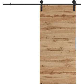 Interiérové dveře Posuvné dveře 70 cm na stěnu ALFA LOFT P 01 Dub Wotan 74 + posuvný systém