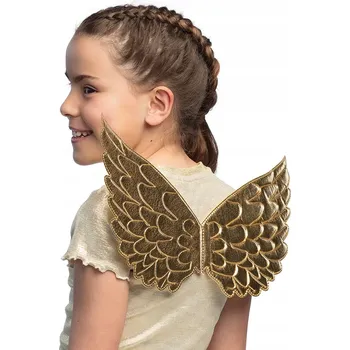 Vánoce Andělská křídla zlatá 45 cm křídla betlém