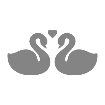 Samolepící dekorace SAMOLEPKA Zamilované labutě 001 se srdíčkem (17 - šedá) NA AUTO, NÁLEPKA, FÓLIE, POLEP, TUNING, VLASTNÍ TEXT, TISK, AUTOSAMOLEPKY.cz, POLEPY, OBRÁZEK, LOGO, SAMOLEPKY