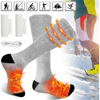 Pánské ponožky VYHŘÍVANÉ PONOŽKY UNISEX, TEPLÉ PONOŽKY, ZAHŘÍVAJÍCÍ CHODIDLA, NA KEMPOVÁNÍ