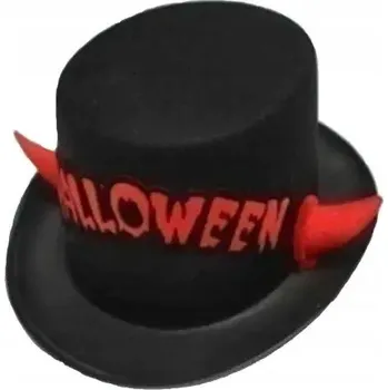 Karnevalový kostým Klobouk PartyTino Cylinder Halloween černý