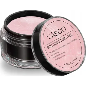 Lak na nehty Stavební gel Tixo Pink Glitter TPO Free Vasco 15 ml