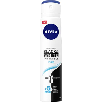 Nivea Dámský antiperspirant ve spreji Black & White Invisible Pure, 250 ml