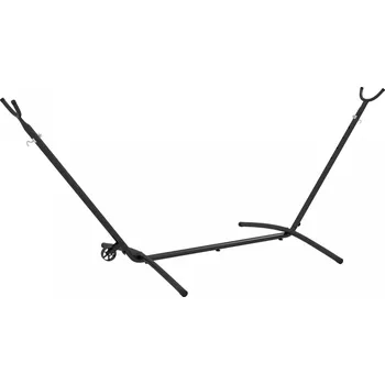 Houpací síť Stojan na houpací síť, 290 x 120 x 115 cm | černý