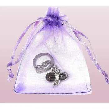 Dárkově balená klíčenka s andělem z býčího oka